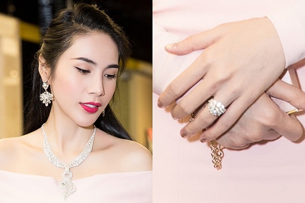 Chiếc vỏ nhẫn kim cương nữ đẹp nhất, quý giá của Thủy Tiên